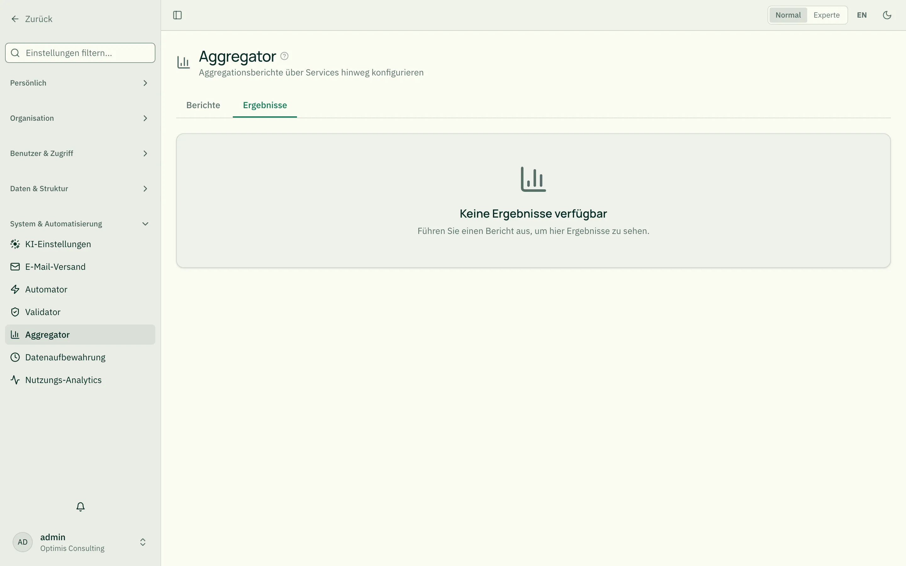 Report-Ergebnis als Diagramm