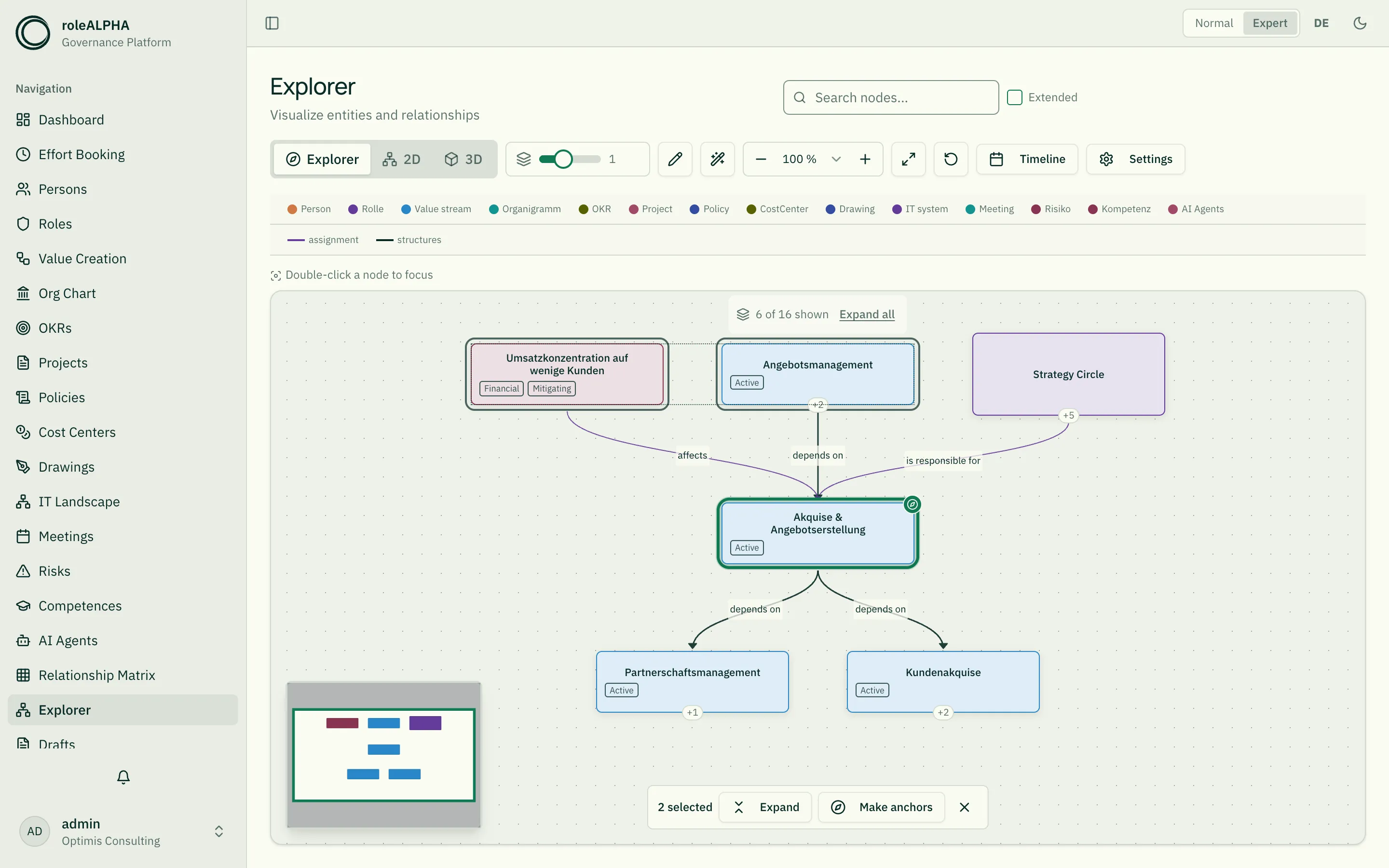 Explorer: a dragged box has selected two cards; above them the bar reads "2 selected" and offers the bulk actions