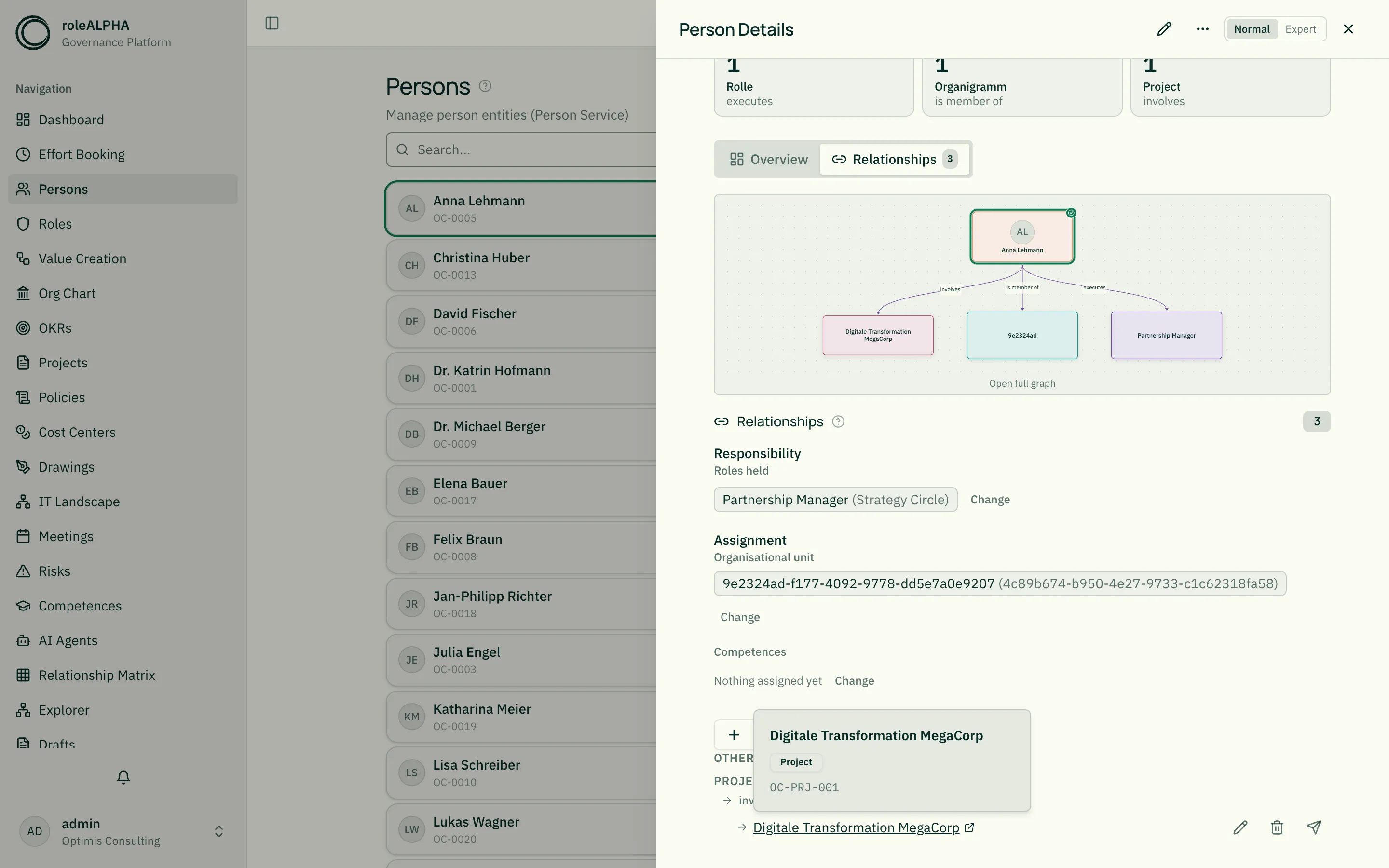 Hover preview with hierarchy